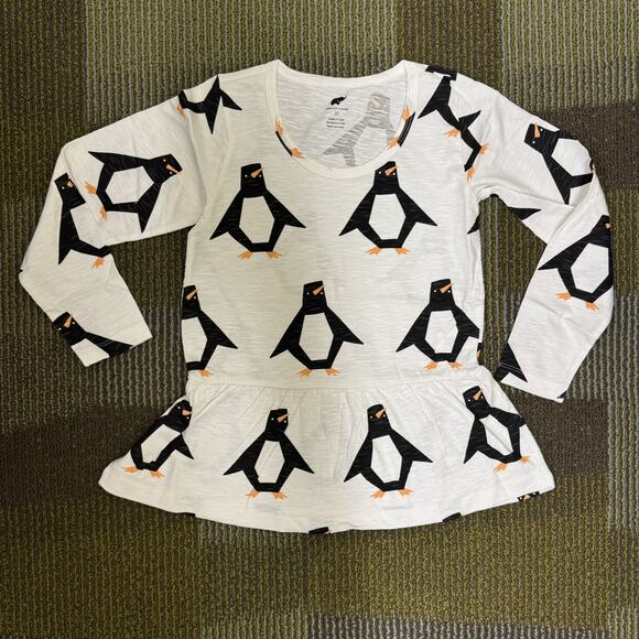 Monica + Andy Other - NWT Peplum Longsleeve Penguin Holiday Winter Sz 10 Monica + Andy organic cotton